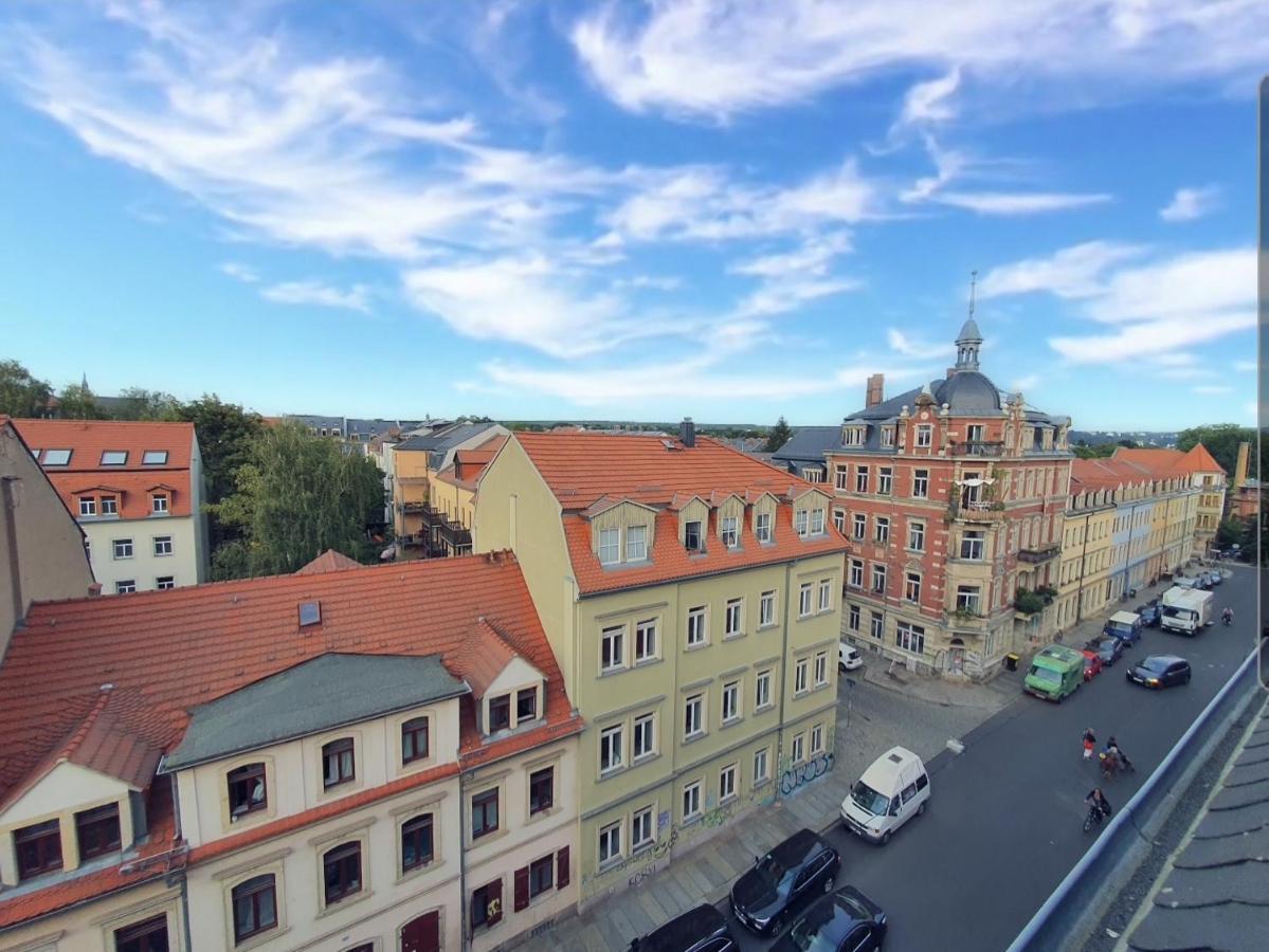 Neustadt-Aussicht - Grosse Wohnung Mit Balkon เดรสเดน ภายนอก รูปภาพ
